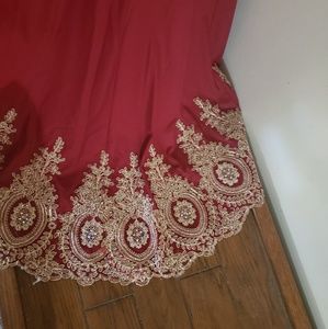 Floor length prom dress